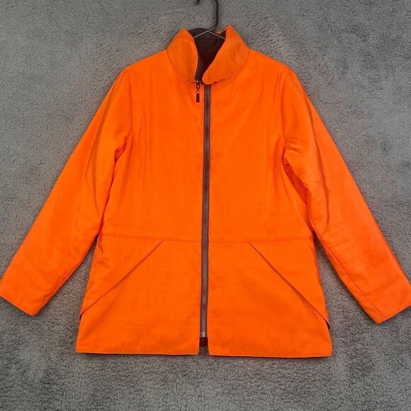 MYCRA PAC ONE Women 0-P (Small) Orange Rain Jacket Casual - Picture 1 of 10